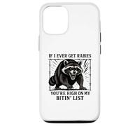 Motif drôle de Raton Laveur enragé Coque pour iPhone 12/12 Pro
