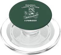 Motif drôle de Raton Laveur Sometimes I Think Then Forget PopSockets PopGrip pour MagSafe