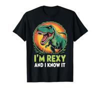 Motif drôle I'm Rexy and I Know It Tyrannosaurus Rex T-Shirt