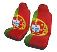Motif du Drapeau du Portugal Housse De Siege Respirant Housse De Siege Voiture Nonslip Housses De Protection Sièges pour Camion Accessoires Interieur SUV 2 Pièces