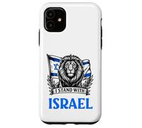 Motif du Drapeau en Forme de Lion hébreu « Je suis avec Israël » Coque pour iPhone 11