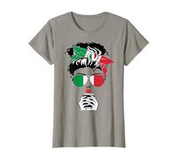 Motif du Drapeau Italien Cool Italian Coffee Mama Mom Girl Lady Italy T-Shirt