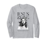Motif du Verset de la Bible Christian Jesus is King Manche Longue