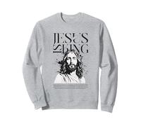 Motif du Verset de la Bible Christian Jesus is King Sweatshirt