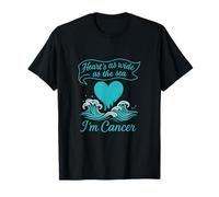 Motif du Zodiaque « Heart is as Wide as The Sea Cancer » T-Shirt