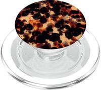 Motif écaille de Tortue foncée, Ambre et Noir PopSockets PopGrip pour MagSafe