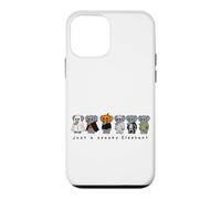 Motif éléphant Mignon Amoureux des Animaux Effrayant Automne Halloween Coque pour iPhone 12 Mini