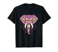 Motif éléphant tribal mandala imprimé éléphant yoga T-Shirt