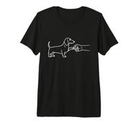 Motif Empreintes de Pattes de Teckel T-Shirt Haut de Gamme