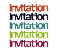 Motif En Feutrine Invitation (Texte)