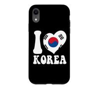 Motif en Forme de cœur du Drapeau de Séoul et de la Corée, Fier d'être coréen Coque pour iPhone XR
