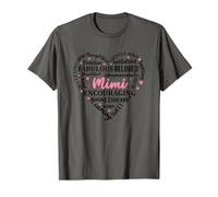 Motif en forme de cœur encourageant Mimi Fabulous T-Shirt