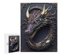 Motif en Vedette : Cyber Dragon, 500 PCS, Puzzle-Image en Bois, Projet Puzzle du W nd - pour Les Passionnés Qui Aiment Les Détails