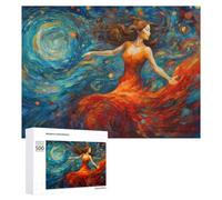 Motif en Vedette : Dancing The Night Away, 500 PCS, Puzzle À Exposer, Projet Puzzle du W nd, pour Se Détendre À La Maison sans Écran
