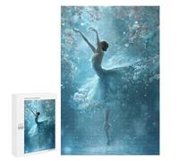 Motif en Vedette : Enchanted Ballet Dance in Flowers, 1000 PCS, Jeu D’Assemblage en Bois, Décoration Intérieure De Saison, avec Une Image Décorative Une Fois Terminé