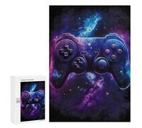 Motif en Vedette : Galaxy Game Controller Art Print, 300 PCS, Jeu D’Assemblage en Bois, Décoration du Nouvel an - pour des Soirées Calmes Et Concentrées