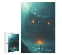 Motif en Vedette : Thalassophobia Coastal Monster Encounter, 1000 PCS, Puzzle À Exposer, Projet Puzzle du W nd, pour Se Détendre À La Maison sans Écran