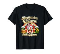 Motif équestre Happiness is a Unicorn in The Barn T-Shirt