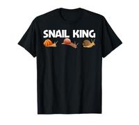Motif escargot amusant pour homme, papa, garçon, amoureux des escargots d'eau douce T-Shirt