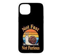 Motif Escargot Mignon Not Fast Not Furious pour Les Amoureux des Animaux Coque pour iPhone 15 Plus