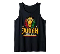 Motif éthiopien Rasta de la Couronne du Lion de Juda Débardeur