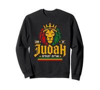 Motif éthiopien Rasta de la Couronne du Lion de Juda Sweatshirt