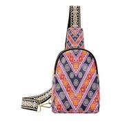 Motif ethnique tendance orange et bleu marine (mot-clé) (prop1) (mot long) pour (scénario)