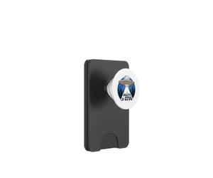 Motif étranger avec Faisceau mystérieux et Amusant de Croire aux OVNIS PopSockets PopWallet pour MagSafe