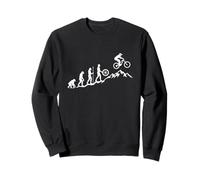 Motif évolution du Motard VTT Amusant Sweatshirt