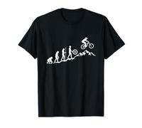 Motif évolution du Motard VTT Amusant T-Shirt