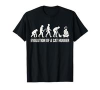 Motif évolution d'un Chat Hugger Funny Feline Silhouette T-Shirt