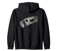 Motif Extraterrestre surréaliste regardant à Travers Les Larmes Sweat à Capuche