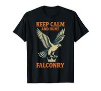 Motif Falcon Keep Calm and Hunt Falconry T-Shirt