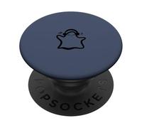 Motif fantôme Mignon écoutant de la Musique pour Halloween PopSockets PopGrip Adhésif