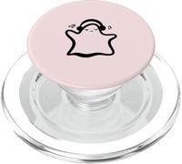 Motif fantôme Mignon écoutant de la Musique pour Halloween PopSockets PopGrip pour MagSafe