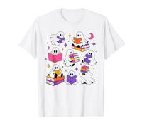 Motif fantômes effrayants pour Lire des Livres T-Shirt Graphique avec Valeur