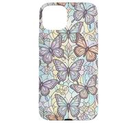 Motif fée fantaisiste Papillon Couleurs Pastel Coque pour iPhone 15 Plus