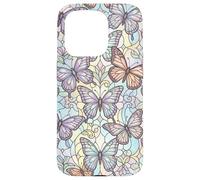 Motif fée fantaisiste Papillon Couleurs Pastel Coque pour iPhone 15 Pro