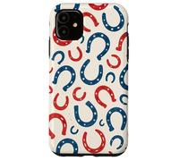 Motif Fer à Cheval Patriotique Western Horse USA 4 Juillet Coque pour iPhone 11