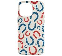 Motif Fer à Cheval Patriotique Western Horse USA 4 Juillet Coque pour iPhone 14 Pro Max