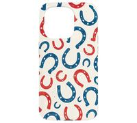 Motif Fer à Cheval Patriotique Western Horse USA 4 Juillet Coque pour iPhone 15 Pro