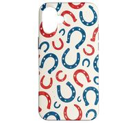 Motif Fer à Cheval Patriotique Western Horse USA 4 Juillet Coque pour iPhone 16 Plus