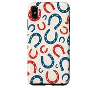 Motif Fer à Cheval Patriotique Western Horse USA 4 Juillet Coque pour iPhone XS Max