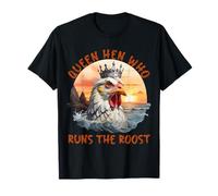 Motif Ferme Humoristique Queen Hen Who Runs The Roost T-Shirt