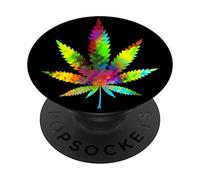 Motif feuille de cannabis et cannabis PopSockets PopGrip Interchangeable