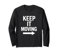 Motif flèche de Motivation Keep It Moving Manche Longue
