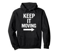 Motif flèche de Motivation Keep It Moving Sweat à Capuche