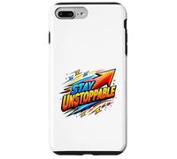 Motif flèche d'énergie de Motivation Stay Unstoppable Coque pour iPhone 7 Plus/8 Plus
