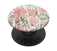 Motif Fleur Rose Pastel, Fleur de Pétales Floraux Aquarelle PopSockets PopGrip Adhésif