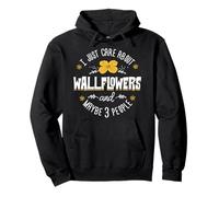 Motif Fleurs de giroflées - I Just Care About Wallflowers Sweat à Capuche